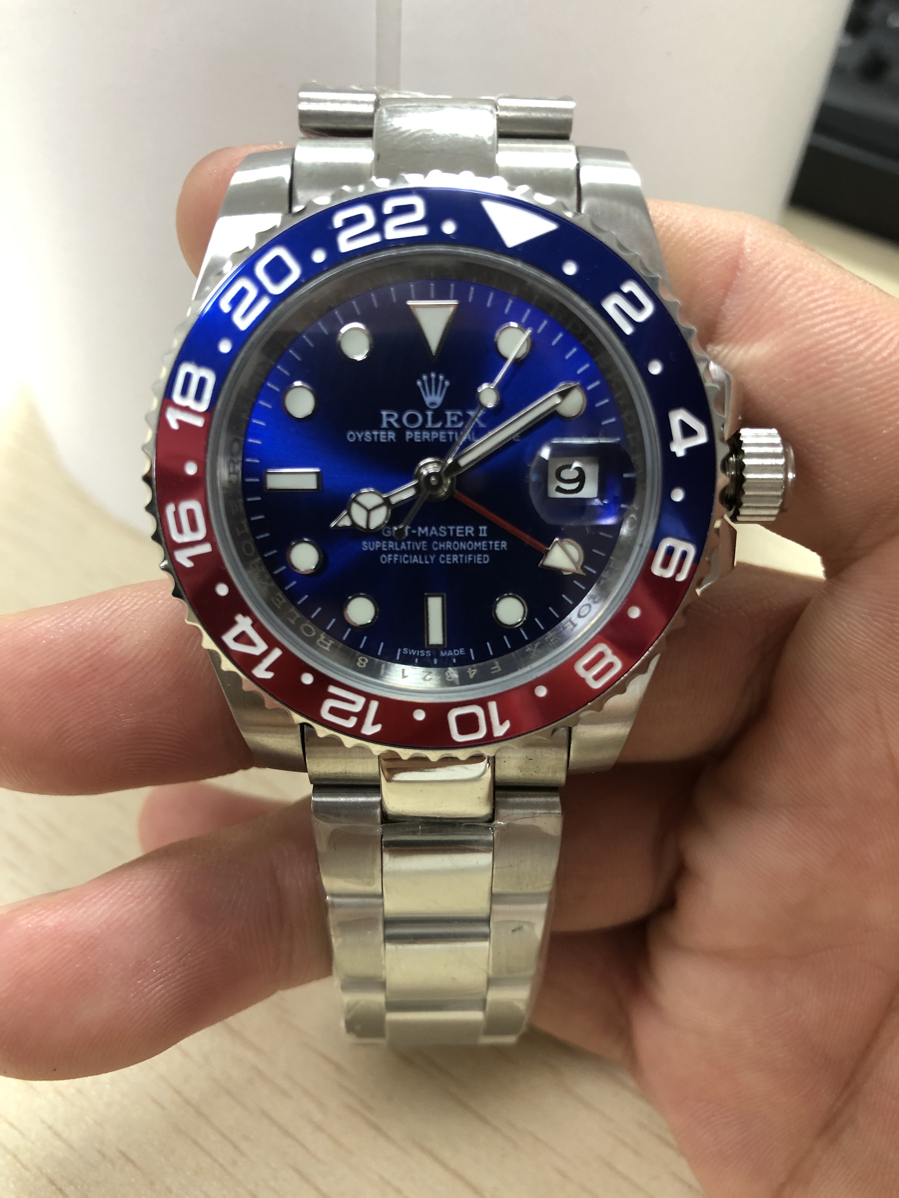 #2 Custom Build - Rolex Master II Pepsi Blue Dial Thumbnail 2